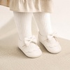 image:imageVIFUUR Baby Girls Mary Jane Flats Bowknot Soft Sole Pre Walker Shoes01 White Bow