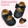 image:imageVIFUUR Baby Girls Mary Jane Flats Bowknot Soft Sole Pre Walker Shoes02 Black Bow