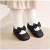 image:imageVIFUUR Baby Girls Mary Jane Flats Bowknot Soft Sole Pre Walker Shoes02 Black Bow