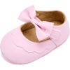 image:imageVIFUUR Baby Girls Mary Jane Flats Bowknot Soft Sole Pre Walker Shoes03 Pink Bow