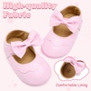 image:imageVIFUUR Baby Girls Mary Jane Flats Bowknot Soft Sole Pre Walker Shoes03 Pink Bow