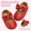 image:imageVIFUUR Baby Girls Mary Jane Flats Bowknot Soft Sole Pre Walker Shoes05 Red Bow