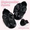 image:imageVIFUUR Baby Girls Mary Jane Flats Bowknot Soft Sole Pre Walker ShoesGlossy Black