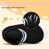 image:imageVIFUUR Baby Shoes Toddler Sneakers First Walking Shoes 036 MonthsH Black 2stripes