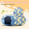 image:imageVIFUUR Baby Shoes Toddler Sneakers First Walking Shoes 036 MonthsL Yellowblue Board