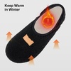 image:imageVIFUUR House Slippers for Women Men Fuzzy Barefoot Slipper Socks02 Black