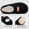 image:imageVIFUUR House Slippers for Women Men Fuzzy Barefoot Slipper Socks02 Black