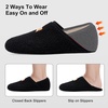 image:imageVIFUUR House Slippers for Women Men Fuzzy Barefoot Slipper Socks02 Black