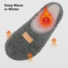 image:imageVIFUUR House Slippers for Women Men Fuzzy Barefoot Slipper Socks03 Grey