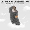 image:imageVIFUUR House Slippers for Women Men Fuzzy Barefoot Slipper Socks03 Grey