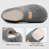 image:imageVIFUUR House Slippers for Women Men Fuzzy Barefoot Slipper Socks03 Grey