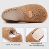 image:imageVIFUUR House Slippers for Women Men Fuzzy Barefoot Slipper Socks04 Brown