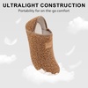 image:imageVIFUUR House Slippers for Women Men Fuzzy Barefoot Slipper Socks04 Brown