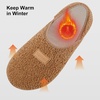 image:imageVIFUUR House Slippers for Women Men Fuzzy Barefoot Slipper Socks04 Brown