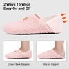 image:imageVIFUUR House Slippers for Women Men Fuzzy Barefoot Slipper Socks05 Pink