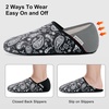 image:imageVIFUUR House Slippers for Women Men Fuzzy Barefoot Slipper SocksBlack Cashew