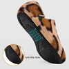 image:imageVIFUUR House Slippers for Women Men Fuzzy Barefoot Slipper SocksBrown Leopard