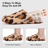 image:imageVIFUUR House Slippers for Women Men Fuzzy Barefoot Slipper SocksBrown Leopard