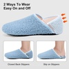 image:imageVIFUUR House Slippers for Women Men Fuzzy Barefoot Slipper SocksCoralblue
