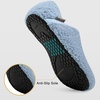 image:imageVIFUUR House Slippers for Women Men Fuzzy Barefoot Slipper SocksCoralblue