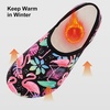 image:imageVIFUUR House Slippers for Women Men Fuzzy Barefoot Slipper SocksFlamingo