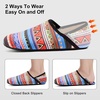 image:imageVIFUUR House Slippers for Women Men Fuzzy Barefoot Slipper SocksGeometric Style