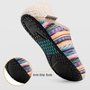 image:imageVIFUUR House Slippers for Women Men Fuzzy Barefoot Slipper SocksMulticolored Stripes