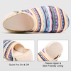 image:imageVIFUUR House Slippers for Women Men Fuzzy Barefoot Slipper SocksMulticolored Stripes
