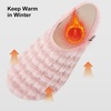 image:imageVIFUUR House Slippers for Women Men Fuzzy Barefoot Slipper SocksPink Striped