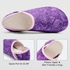 image:imageVIFUUR House Slippers for Women Men Fuzzy Barefoot Slipper SocksPurple Cashew