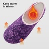 image:imageVIFUUR House Slippers for Women Men Fuzzy Barefoot Slipper SocksPurple Cashew