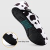 image:imageVIFUUR House Slippers for Women Men Fuzzy Barefoot Slipper SocksWhite Cow