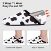 image:imageVIFUUR House Slippers for Women Men Fuzzy Barefoot Slipper SocksWhite Cow