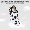 image:imageVIFUUR House Slippers for Women Men Fuzzy Barefoot Slipper SocksWhite Cow