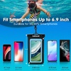image:imageVIFUUR IPX8 Waterproof Phone Pouch Universal Cellphone Dry Bag Case Compatible for iPhone 15 14 13 12 Pro Max XS Plus Samsung Galaxy Phone Protector for Beach Diving Swimming 2 Pack BlackRose