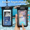 image:imageVIFUUR IPX8 Waterproof Phone Pouch Universal Cellphone Dry Bag Case Compatible for iPhone 15 14 13 12 Pro Max XS Plus Samsung Galaxy Phone Protector for Beach Diving Swimming 2 Pack BlackRose