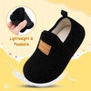 image:imageVIFUUR Kids Boys Girls House Slippers Babys Slip on Barefoot Socks TollderBlack