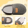image:imageVIFUUR Kids Boys Girls House Slippers Babys Slip on Barefoot Socks TollderGrey