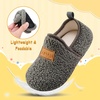 image:imageVIFUUR Kids Boys Girls House Slippers Babys Slip on Barefoot Socks TollderGrey