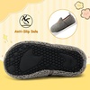 image:imageVIFUUR Kids Boys Girls House Slippers Babys Slip on Barefoot Socks TollderGrey