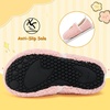 image:imageVIFUUR Kids Boys Girls House Slippers Babys Slip on Barefoot Socks TollderPink