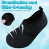 image:imageVIFUUR Kids Water Shoes Boys Girls Barefoot Water Sports Socks HookampLoop Beach Shoes Quick Dry Aqua Socks Swim Walking Outdoor Sports for ToddlerBlack Circle