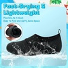 image:imageVIFUUR Kids Water Shoes Boys Girls Barefoot Water Sports Socks HookampLoop Beach Shoes Quick Dry Aqua Socks Swim Walking Outdoor Sports for ToddlerBlack Circle