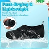 image:imageVIFUUR Kids Water Shoes Boys Girls Barefoot Water Sports Socks HookampLoop Beach Shoes Quick Dry Aqua Socks Swim Walking Outdoor Sports for ToddlerBlack1