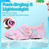 image:imageVIFUUR Kids Water Shoes Boys Girls Barefoot Water Sports Socks HookampLoop Beach Shoes Quick Dry Aqua Socks Swim Walking Outdoor Sports for ToddlerCloud Unicorn