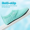 image:imageVIFUUR Kids Water Shoes Boys Girls Barefoot Water Sports Socks HookampLoop Beach Shoes Quick Dry Aqua Socks Swim Walking Outdoor Sports for ToddlerCyan1
