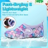 image:imageVIFUUR Kids Water Shoes Boys Girls Barefoot Water Sports Socks HookampLoop Beach Shoes Quick Dry Aqua Socks Swim Walking Outdoor Sports for ToddlerFish Scales Purple