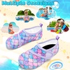 image:imageVIFUUR Kids Water Shoes Boys Girls Barefoot Water Sports Socks HookampLoop Beach Shoes Quick Dry Aqua Socks Swim Walking Outdoor Sports for ToddlerFish Scales Purple