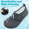 image:imageVIFUUR Kids Water Shoes Boys Girls Barefoot Water Sports Socks HookampLoop Beach Shoes Quick Dry Aqua Socks Swim Walking Outdoor Sports for ToddlerGrey Circle