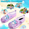 image:imageVIFUUR Kids Water Shoes Boys Girls Barefoot Water Sports Socks HookampLoop Beach Shoes Quick Dry Aqua Socks Swim Walking Outdoor Sports for ToddlerMermaid Purple